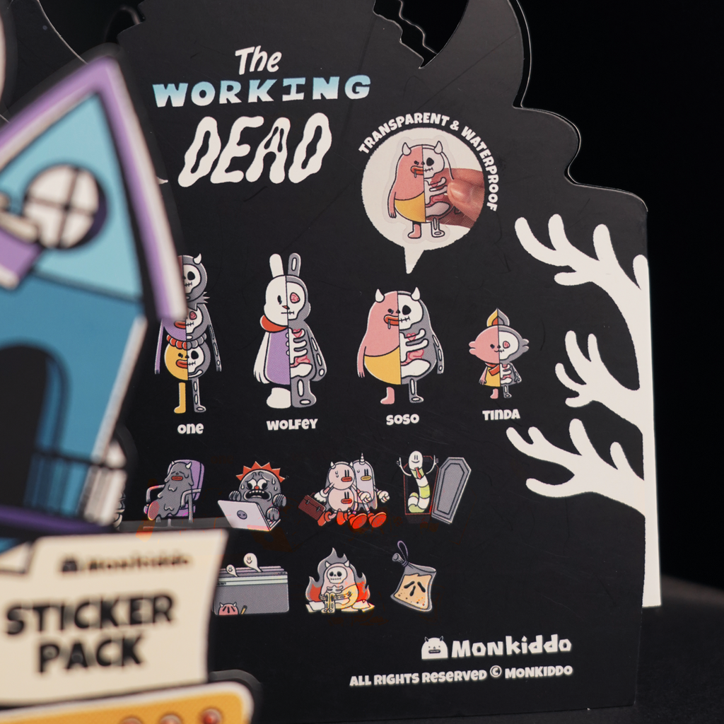 The Working Dead | Blue | Sticker Pack