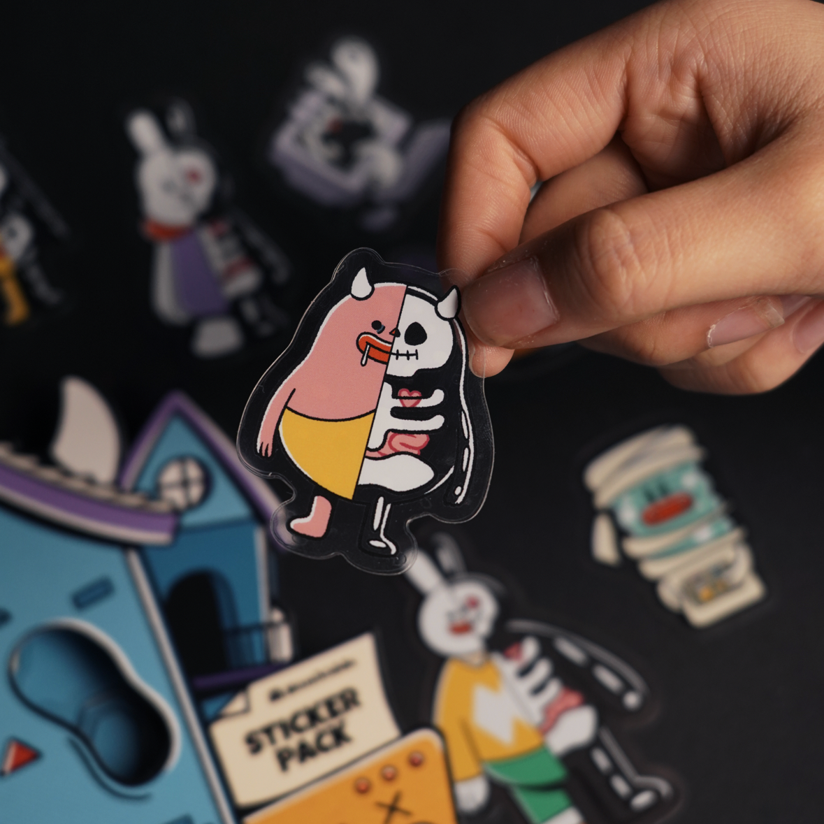 The Working Dead | Blue | Sticker Pack