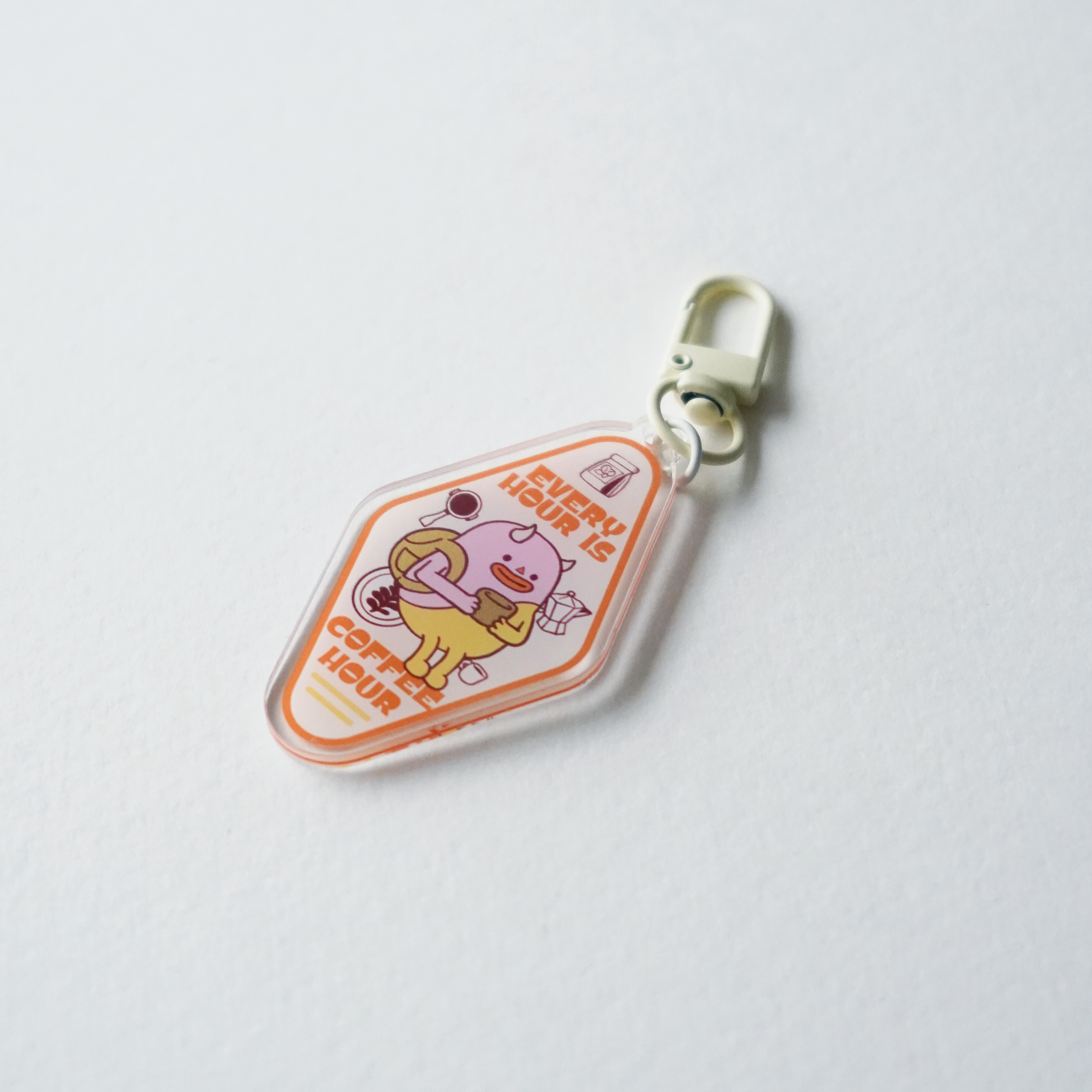 Every Hour Is Coffee Hour | Orange | Keychain