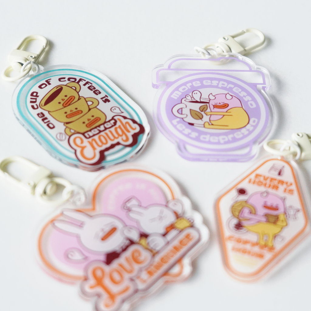 Coffee Is My Love Language | Pink | Keychain