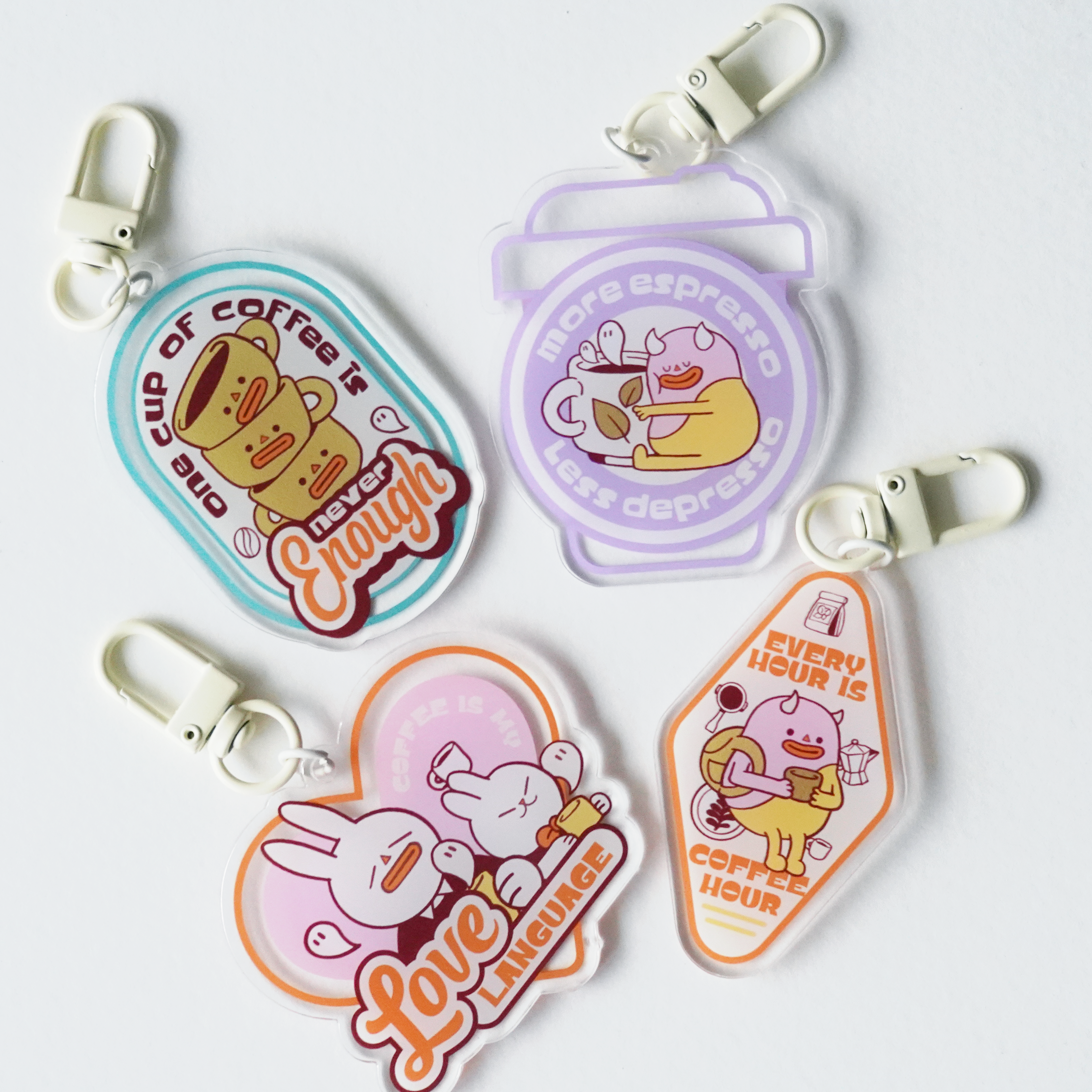 Coffee Is My Love Language | Pink | Keychain