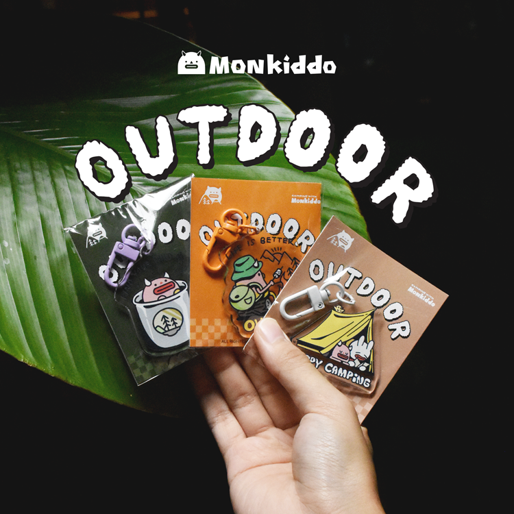 Life Is Better Outside | Orange | Keychain