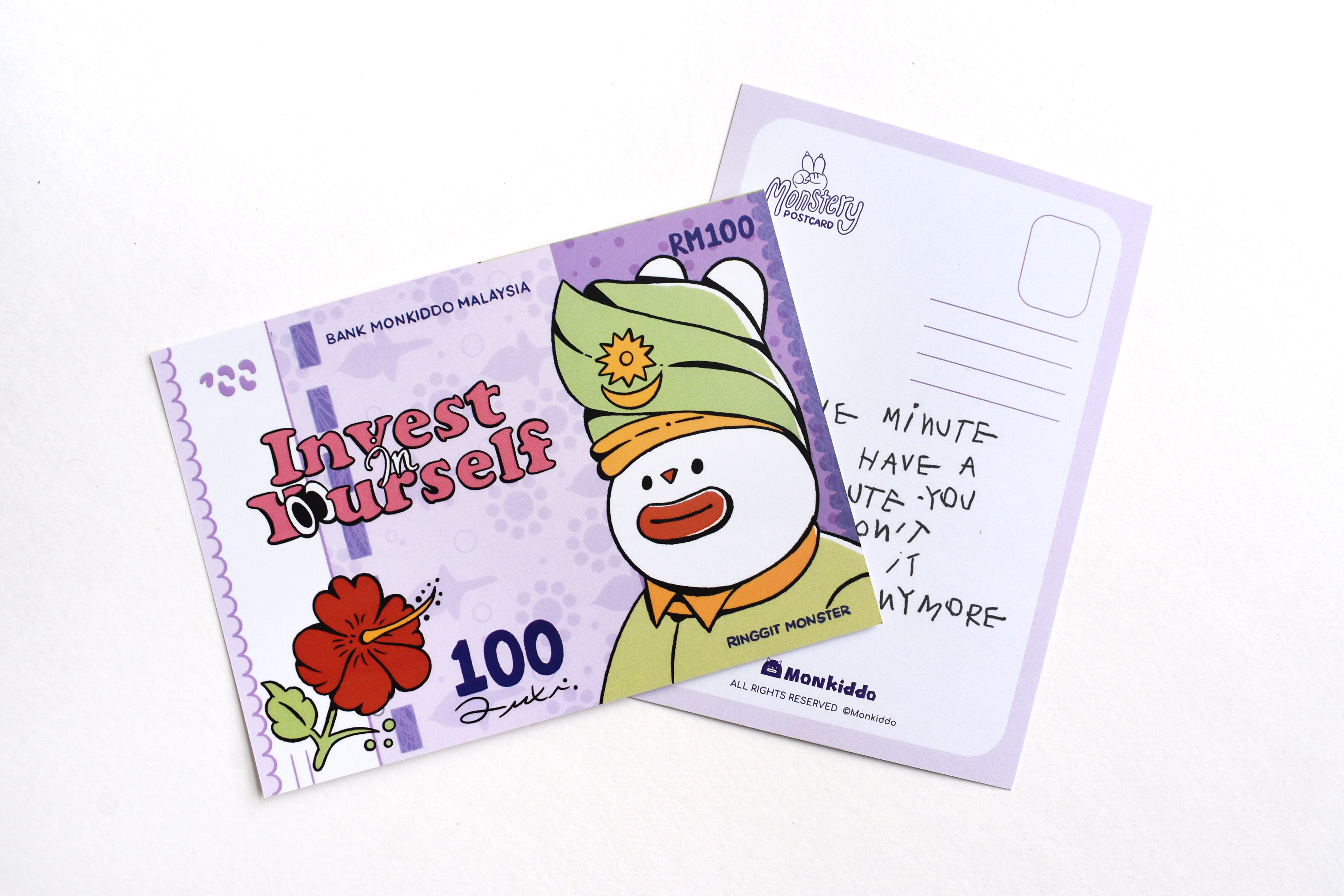 Selfcare Invest Yourself | Purple | Postcard