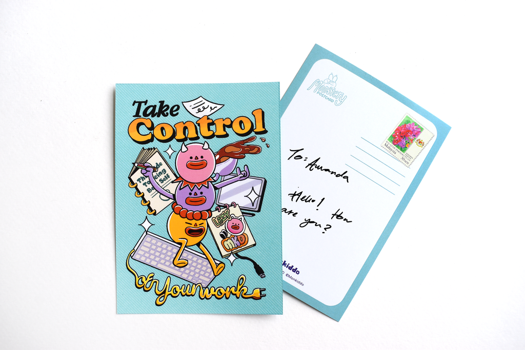 Selfcare Take Control | Teal | Postcard