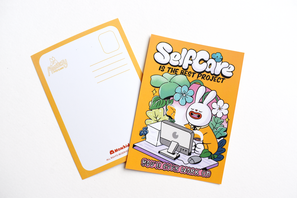 Selfcare Self Care | Yellow | Postcard