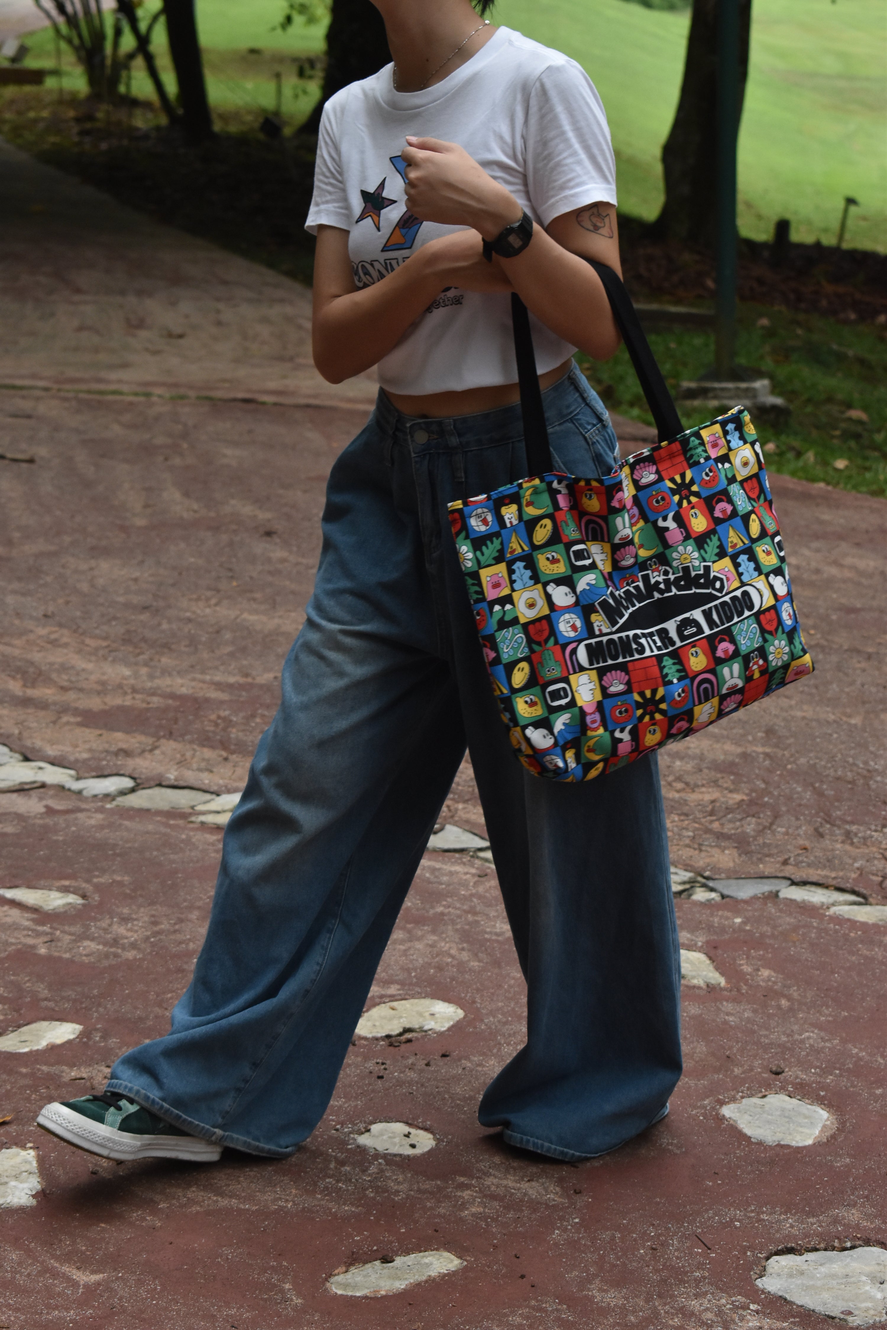 Monster Kiddo | Black | Totebag