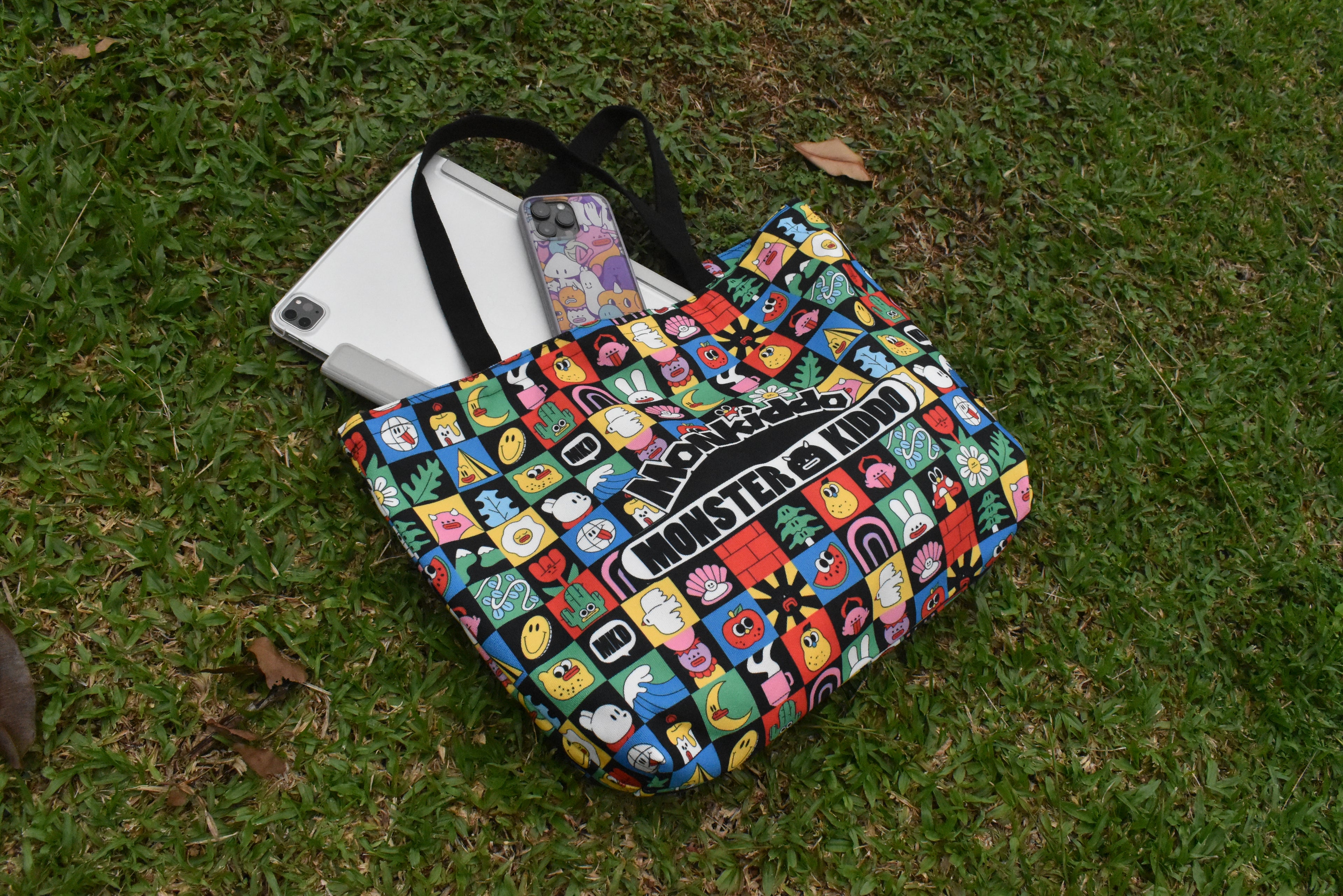 Monster Kiddo | Black | Totebag