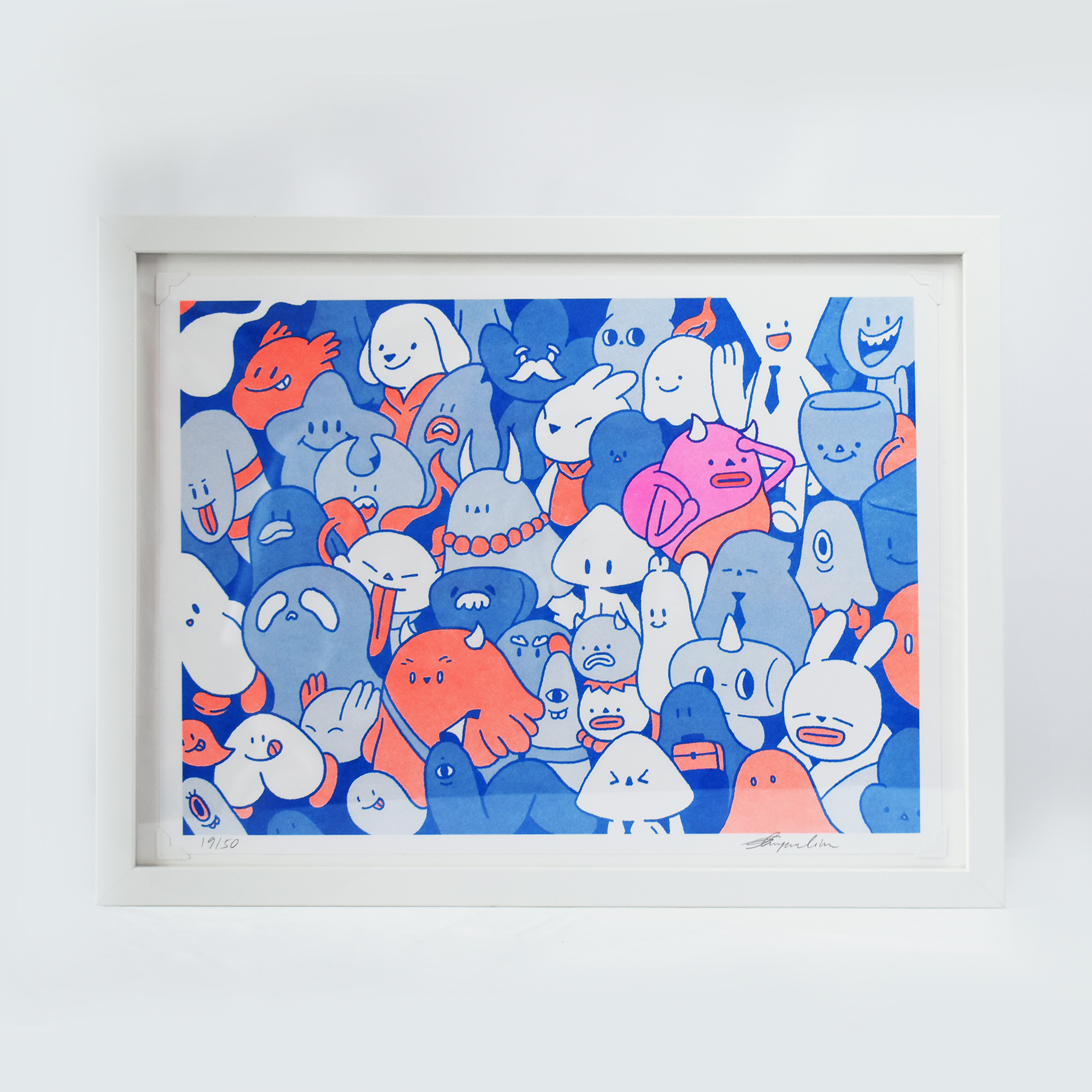 Riso Find Your Own Path | Blue | A3 Art Print