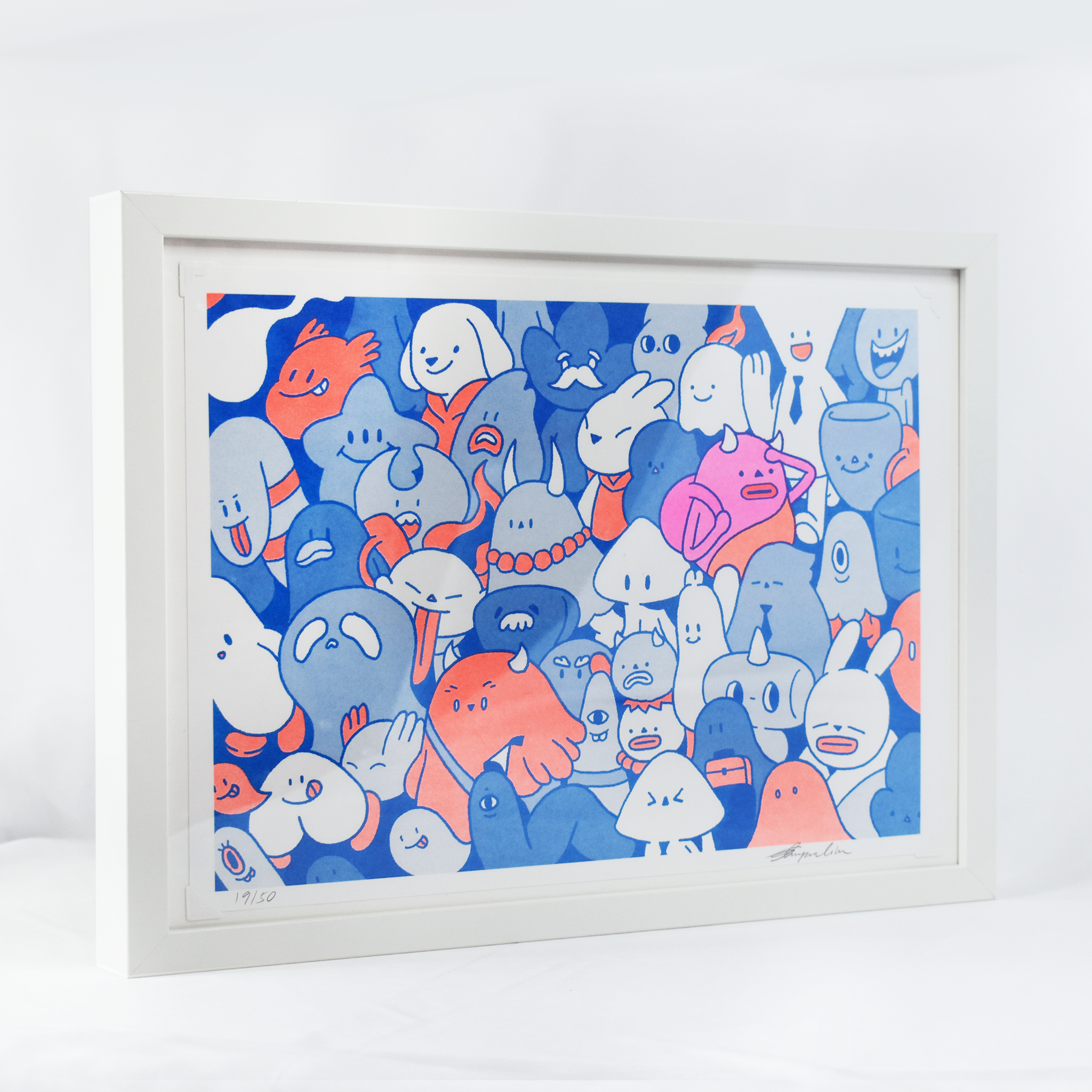 Riso Find Your Own Path | Blue | A3 Art Print