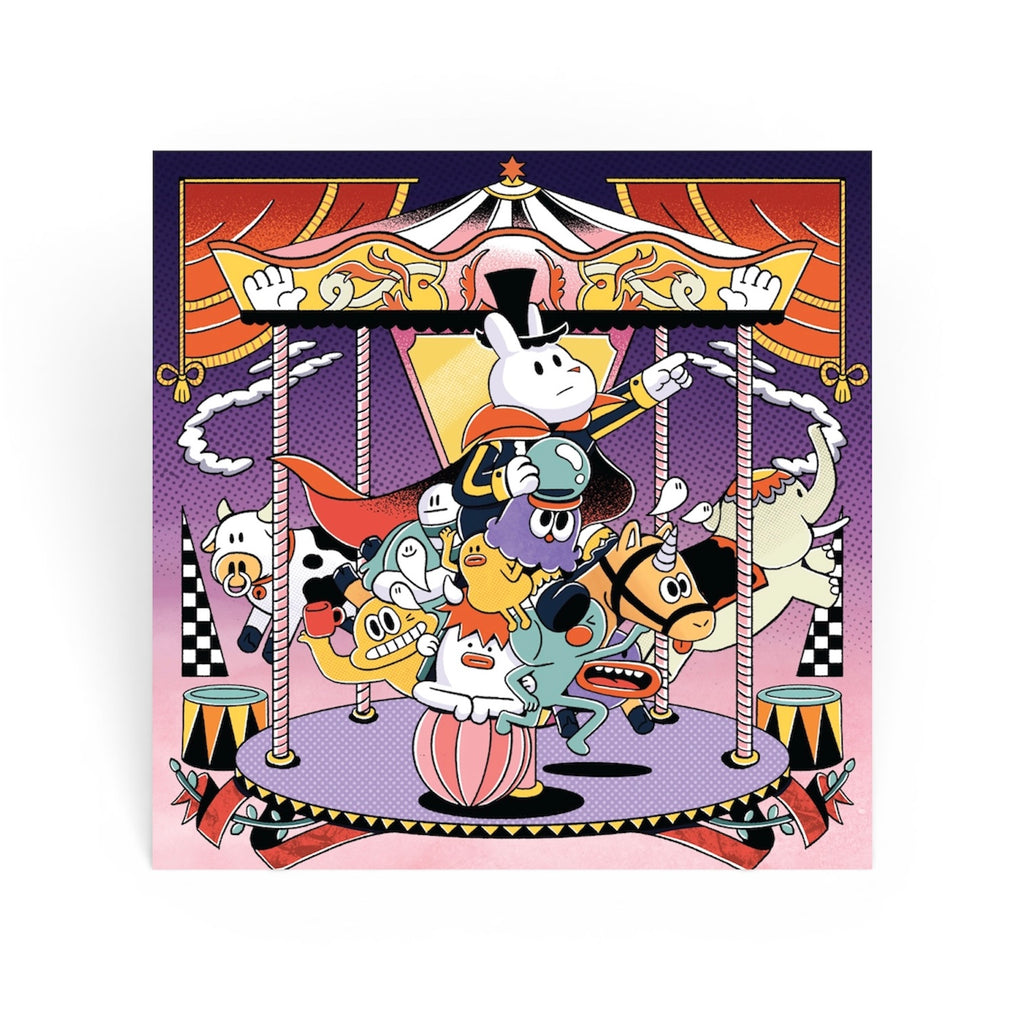 Wolfey Monster Karnival | Pruple | Art Print