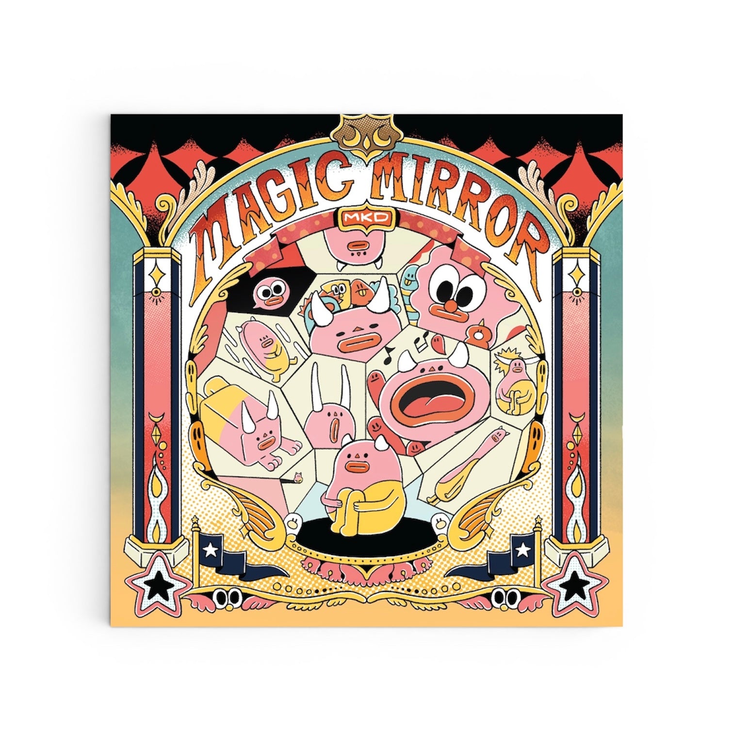Soso Monster Karnival | Yellow | Art Print