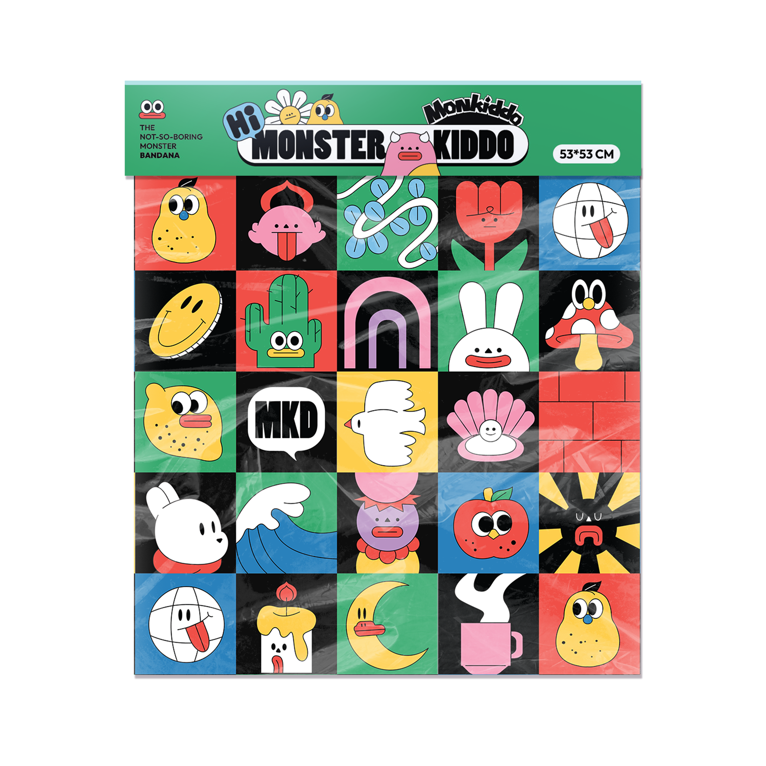 Monster Kiddo | Black | Bandana