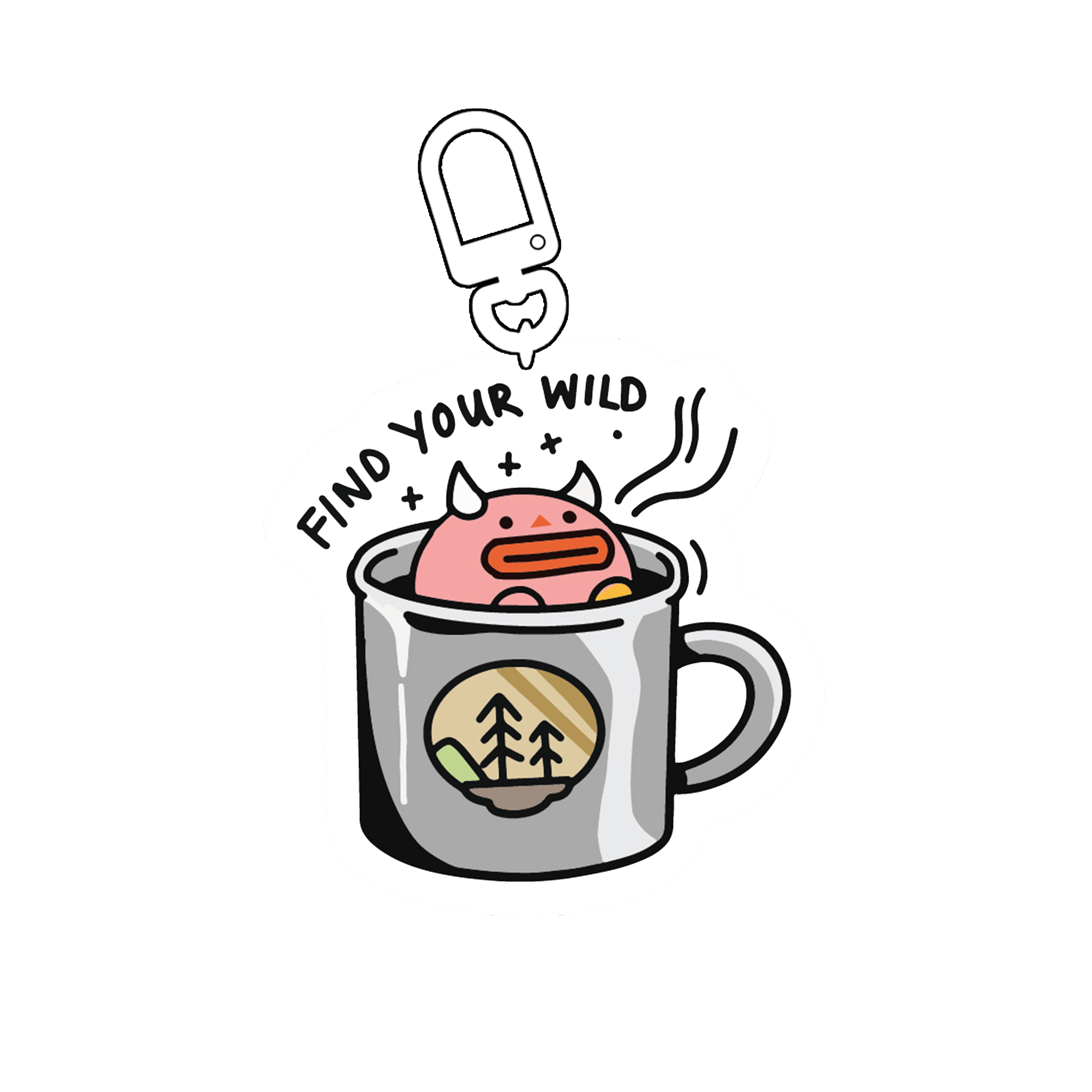 Find Your Wild | Green | Keychain