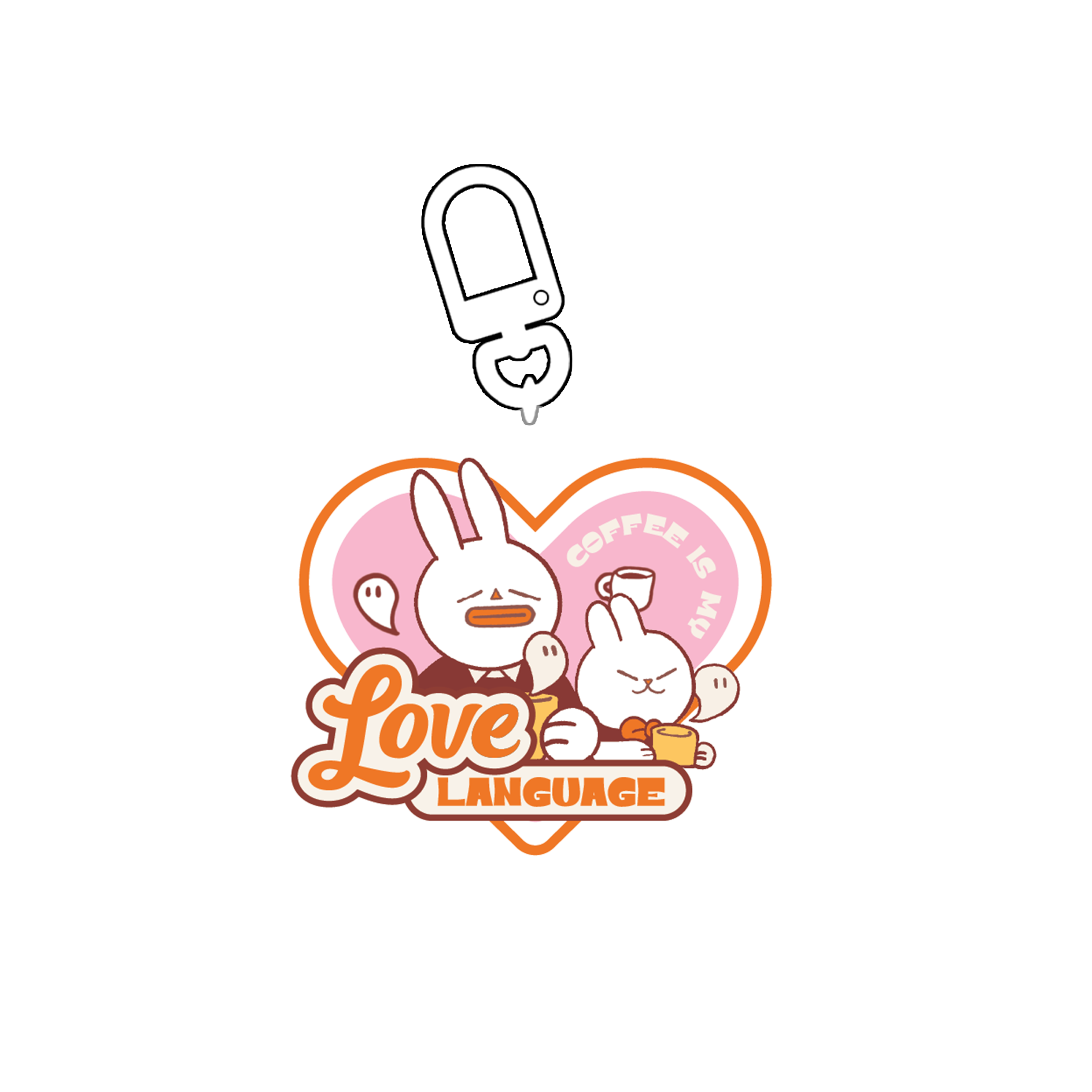 Coffee Is My Love Language | Pink | Keychain