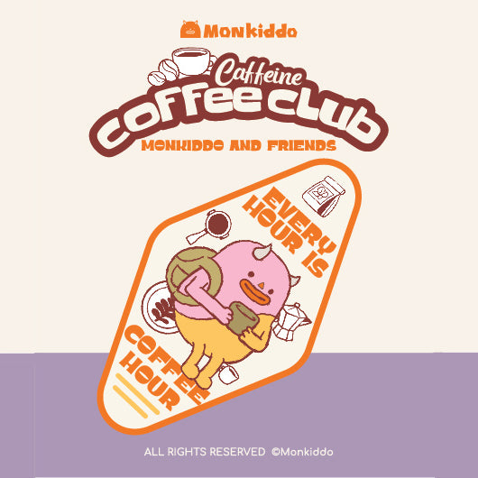 Every Hour Is Coffee Hour | Orange | Keychain