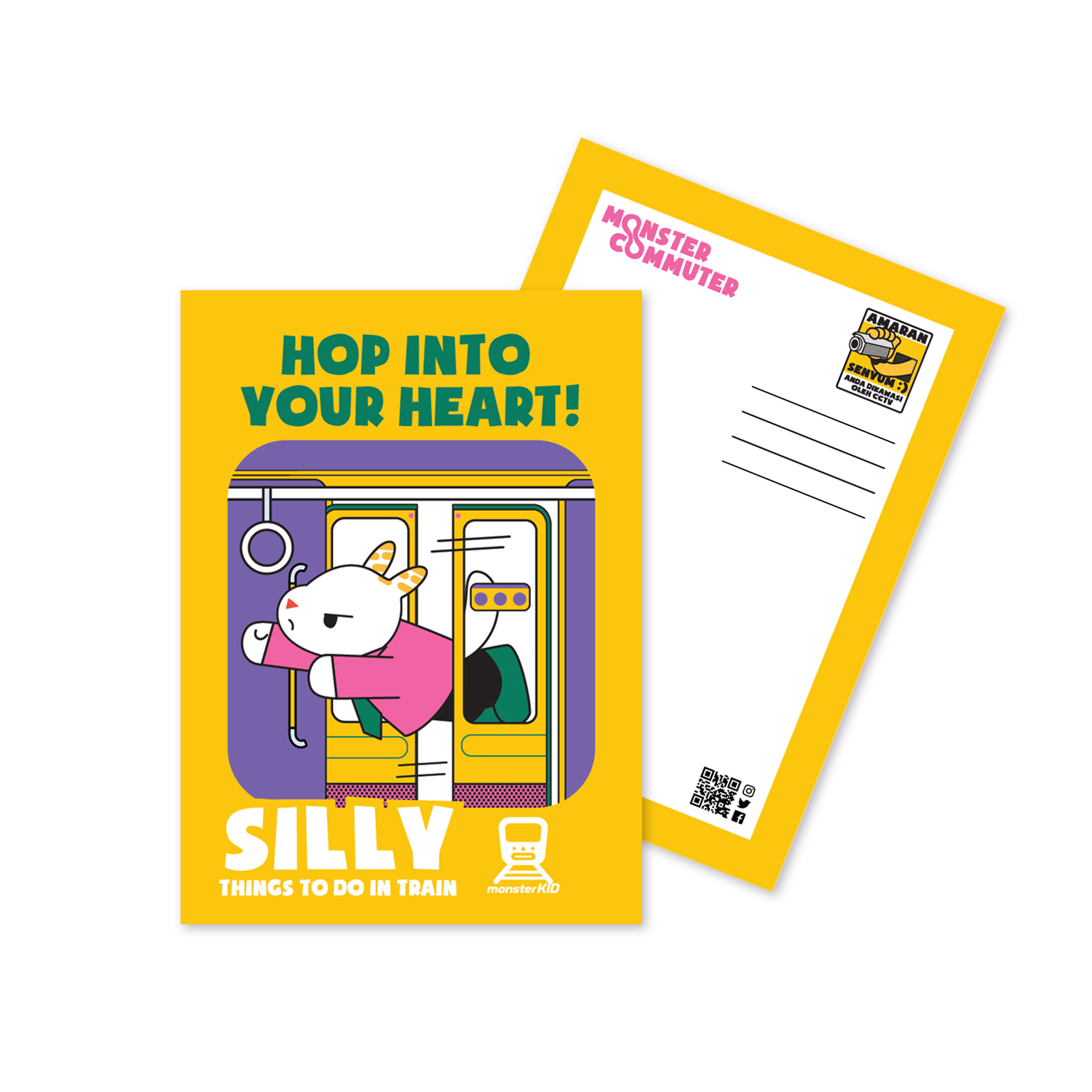 LRT Wolfey - Hop Into Your Heart | Yellow | Postcard