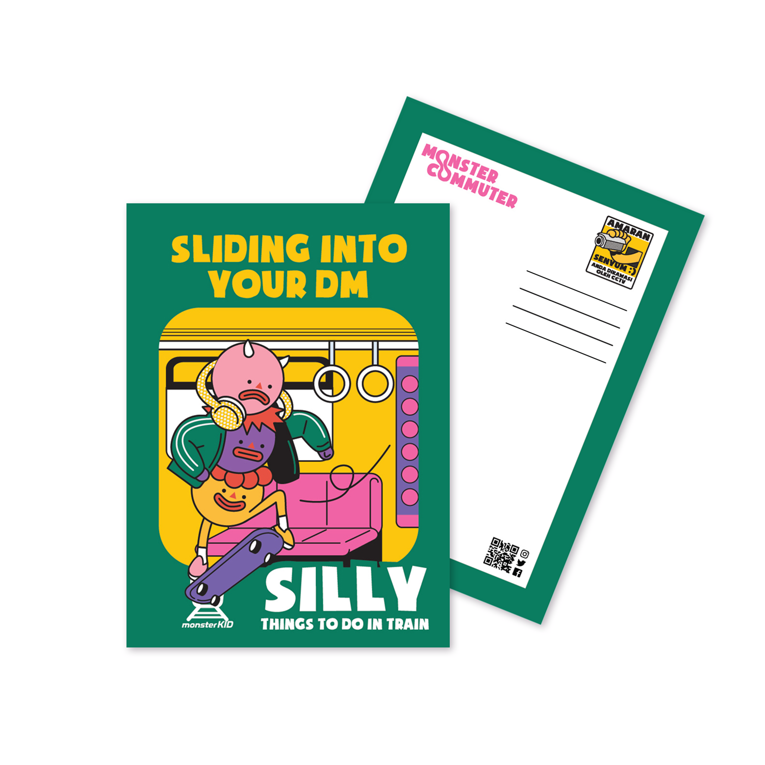 LRT One - Sliding Into your DM | Green | Postcard