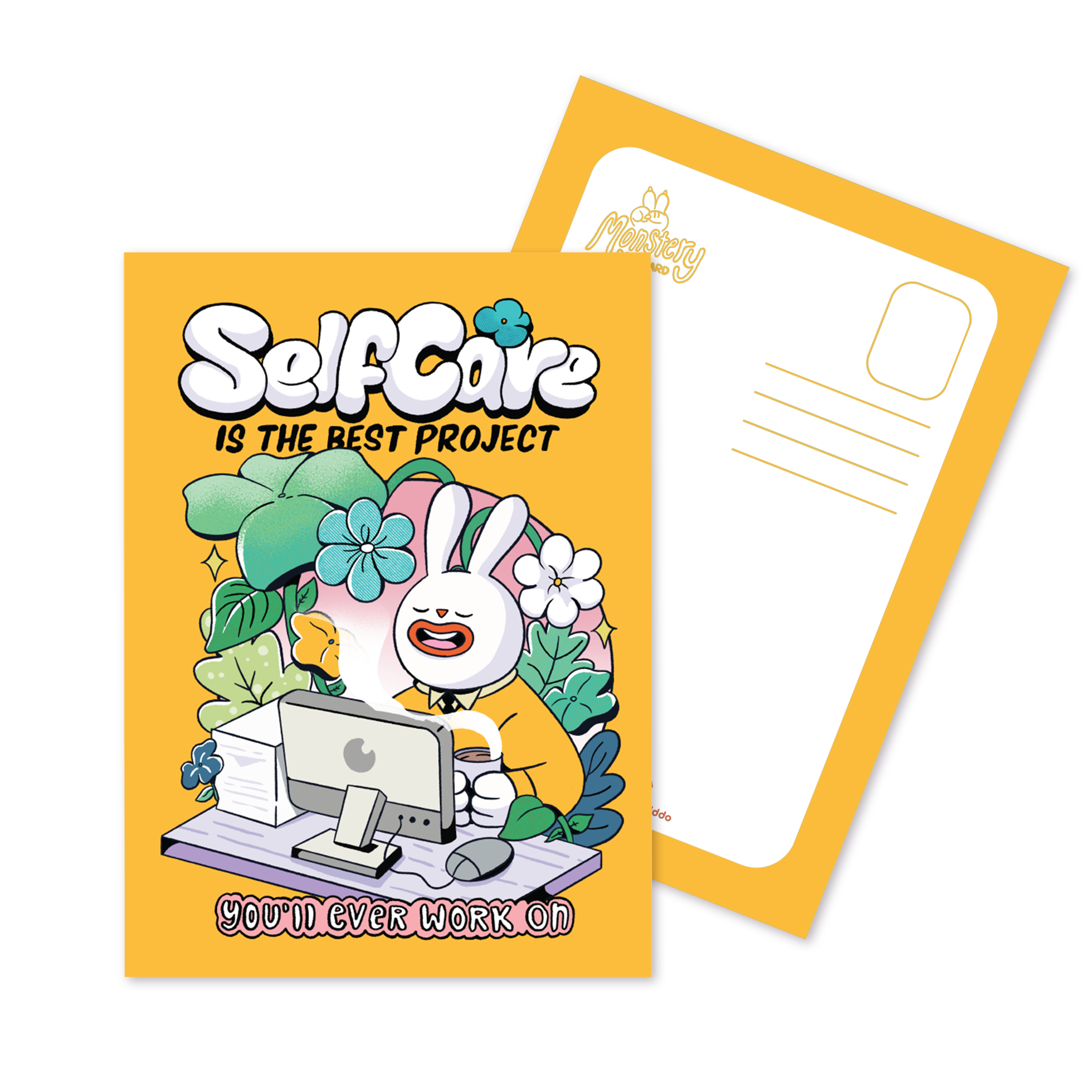 Selfcare Self Care | Yellow | Postcard