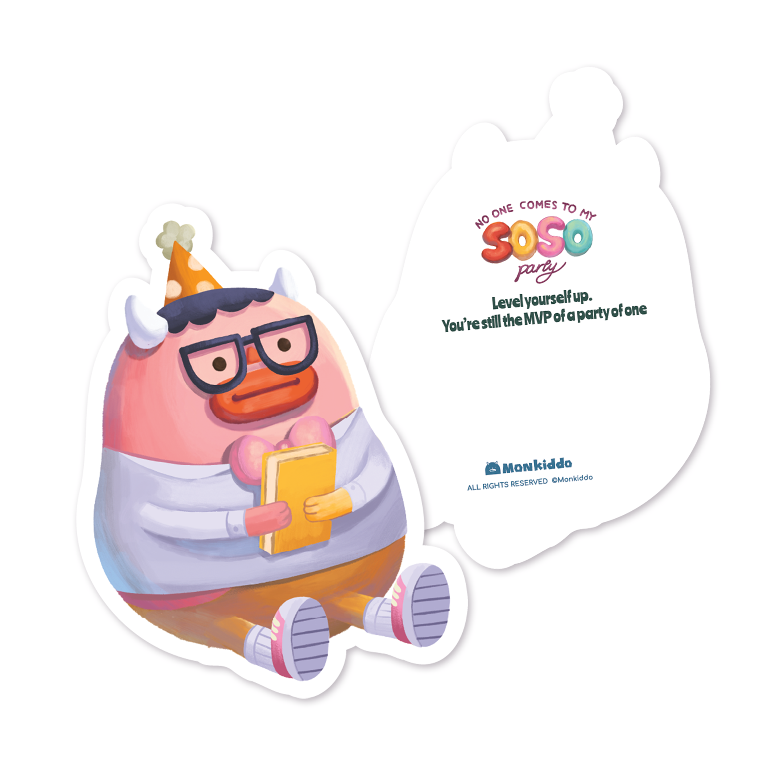 Nerd Soso | Blue | Postcard