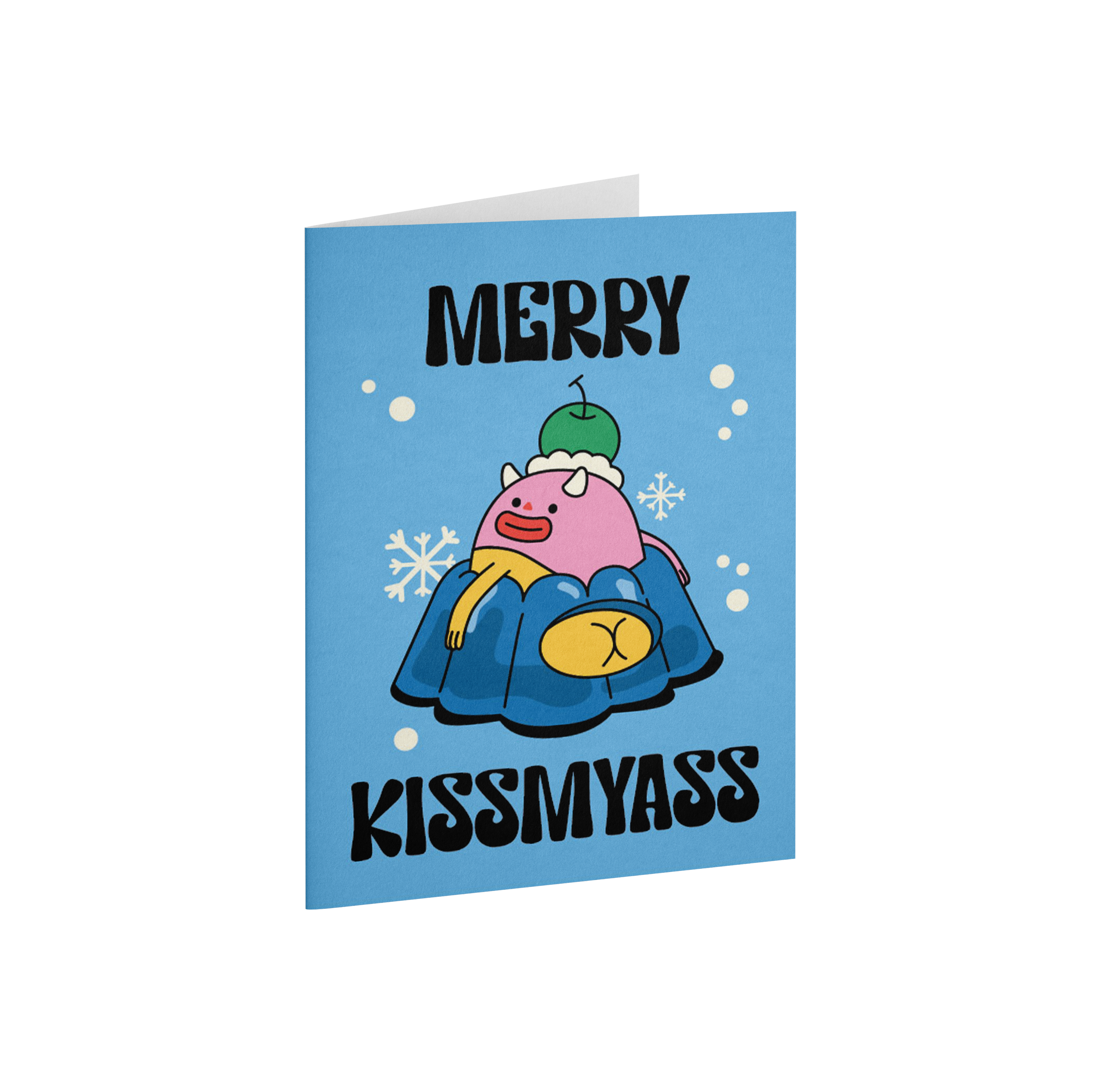 Kiss My Ass | Blue | Greeting Card