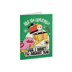 I Want To Merry You | Green | Greeting Card