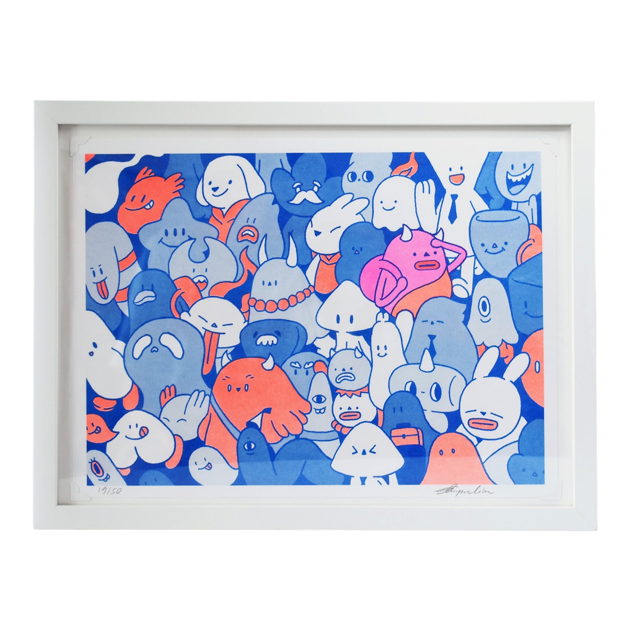 Riso Find Your Own Path | Blue | A3 Art Print