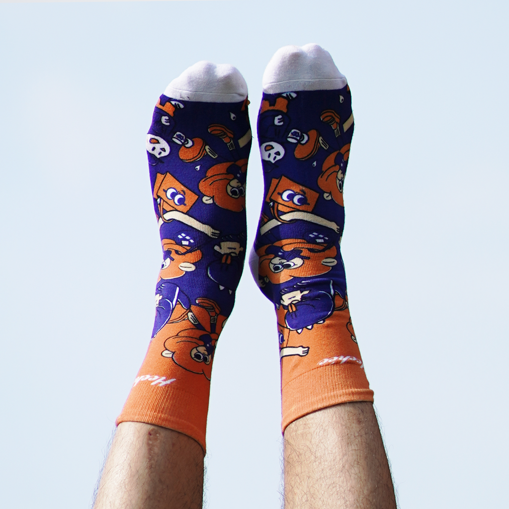 Heehee And The Gang (Heehee x MKD) | Orange | Socks